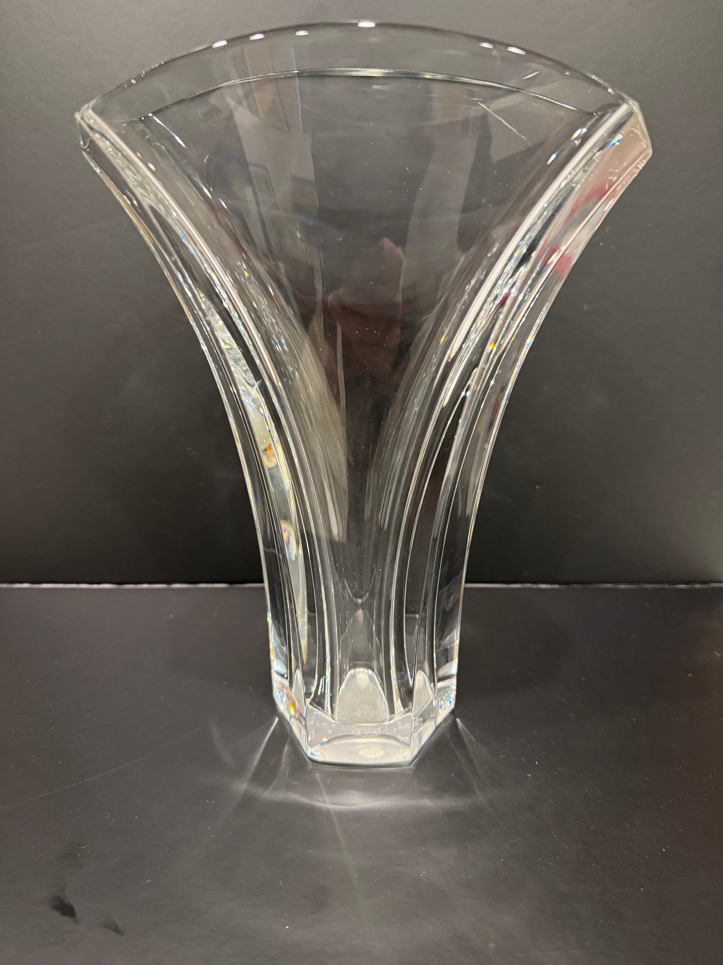 Baccarat France Crystal Ginkgo Flower Vase