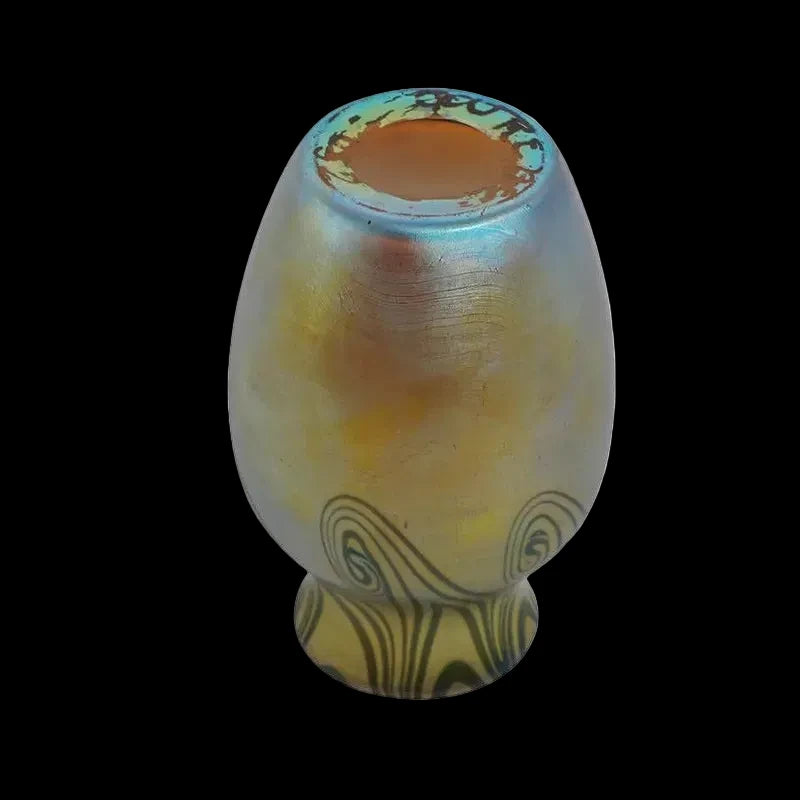 Steuben Glass Gold "Aurene" Iridescent Vase