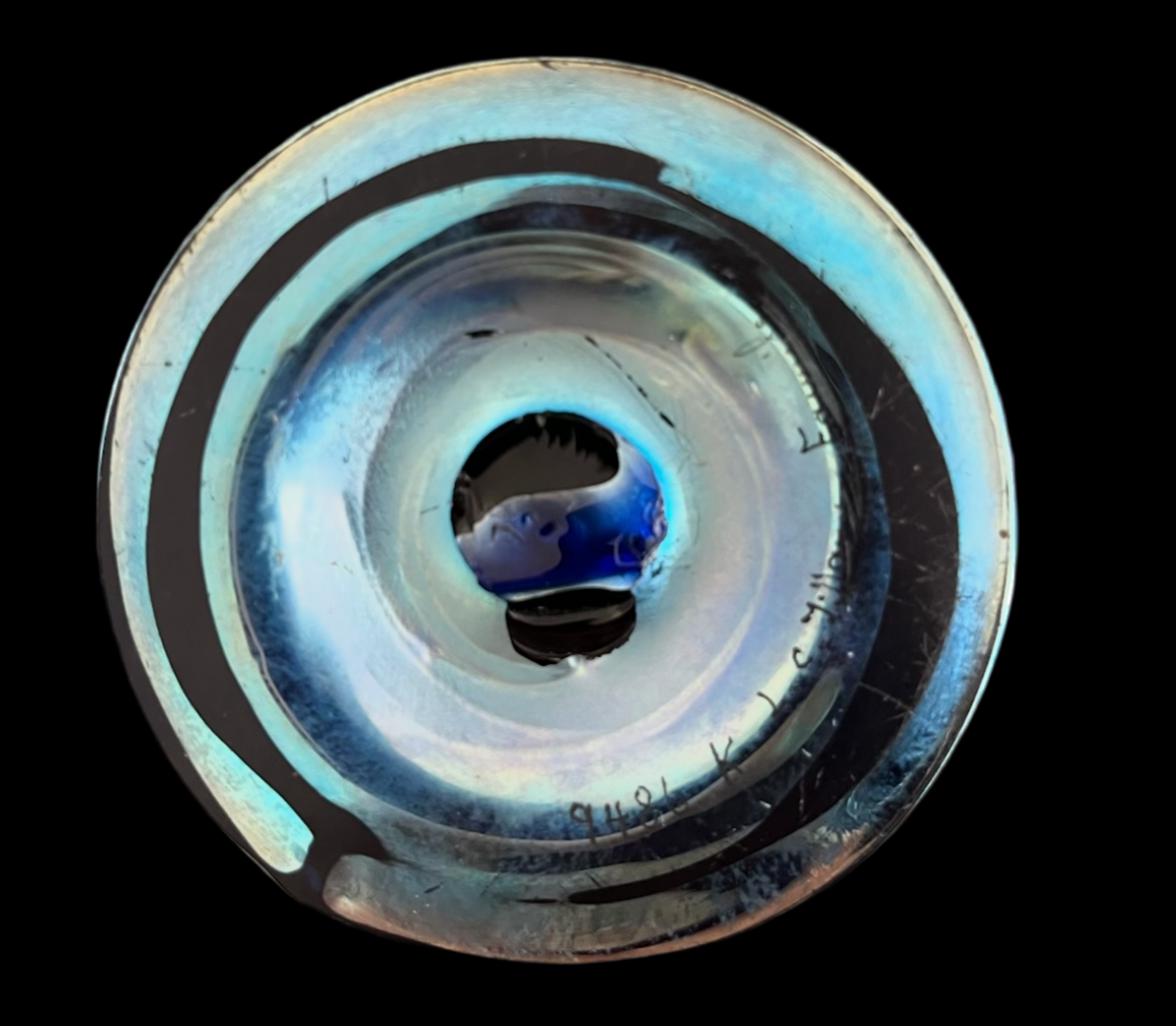 Tiffany Studios Trumpet Vase Blue Favrile