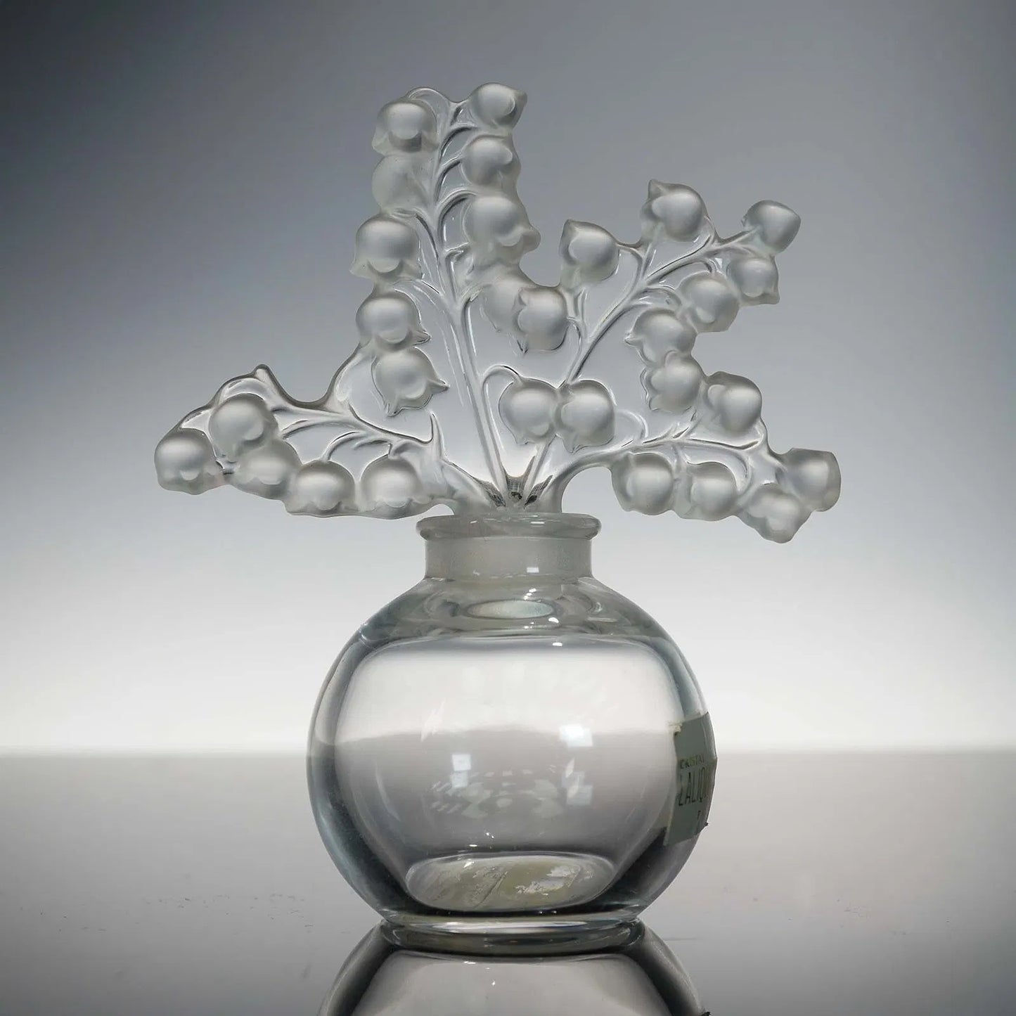 Lalique Clairefontaine Crystal Perfume Bottle Lily of the Valley French Art Deco