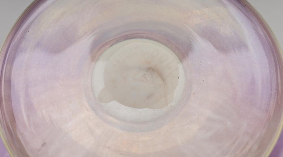 Tiffany Studios Laurel Leaf Pastel Compote