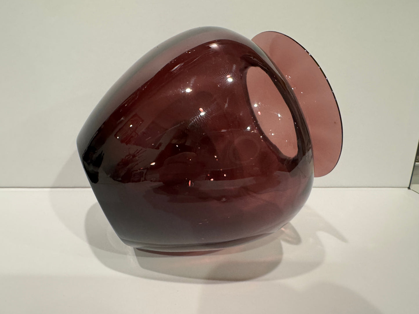 Steuben Amethyst Mousseline Vase