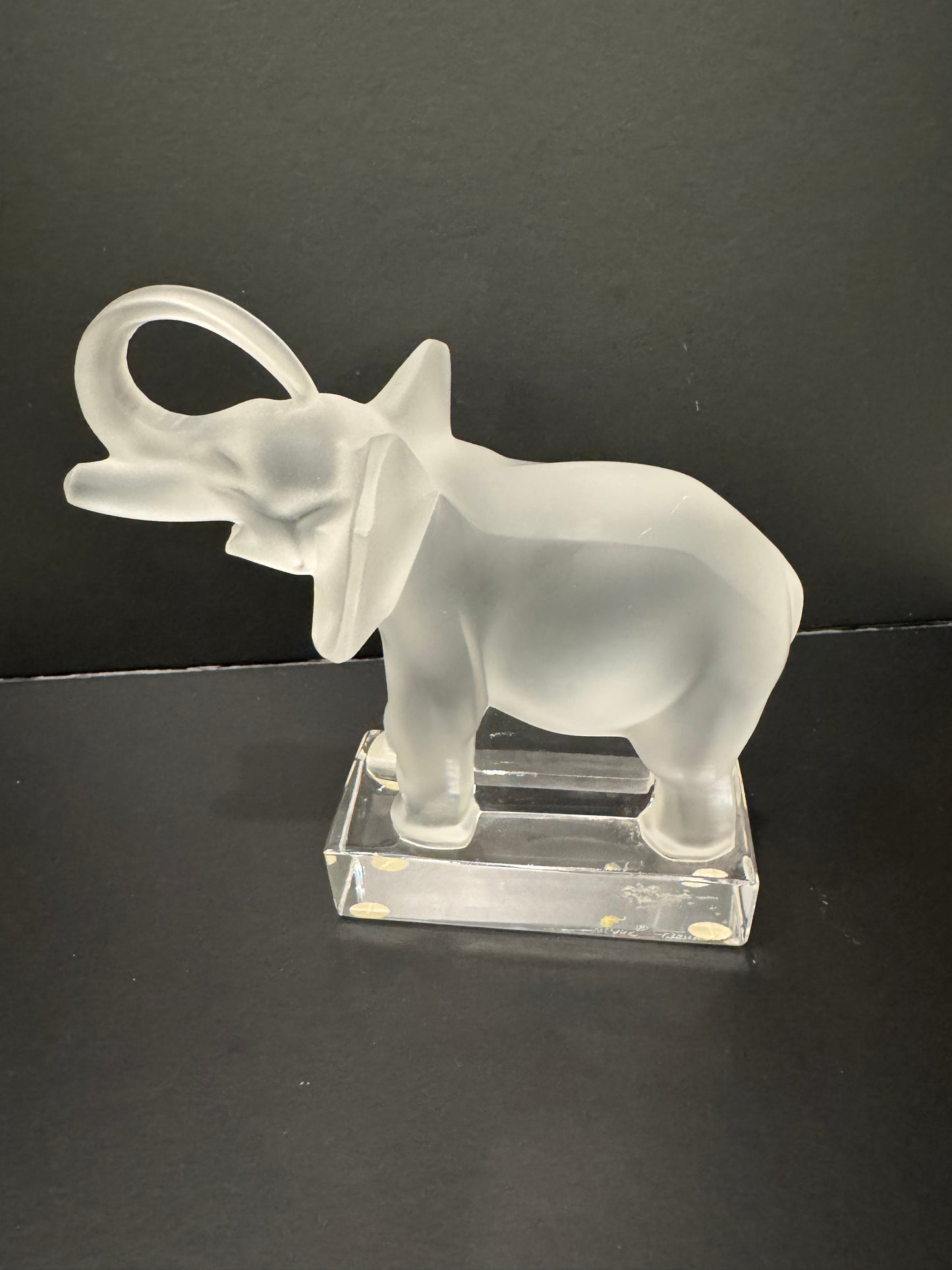 Lalique Elephant Sculpture