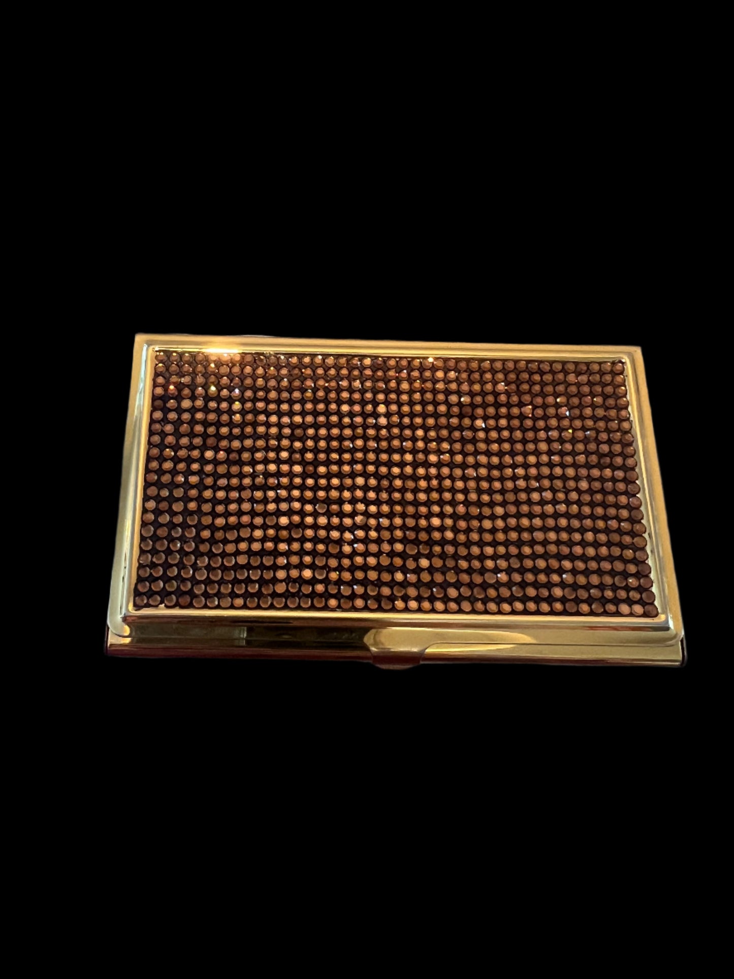 Judith Leiber Champagne Crystal Slim Card Case