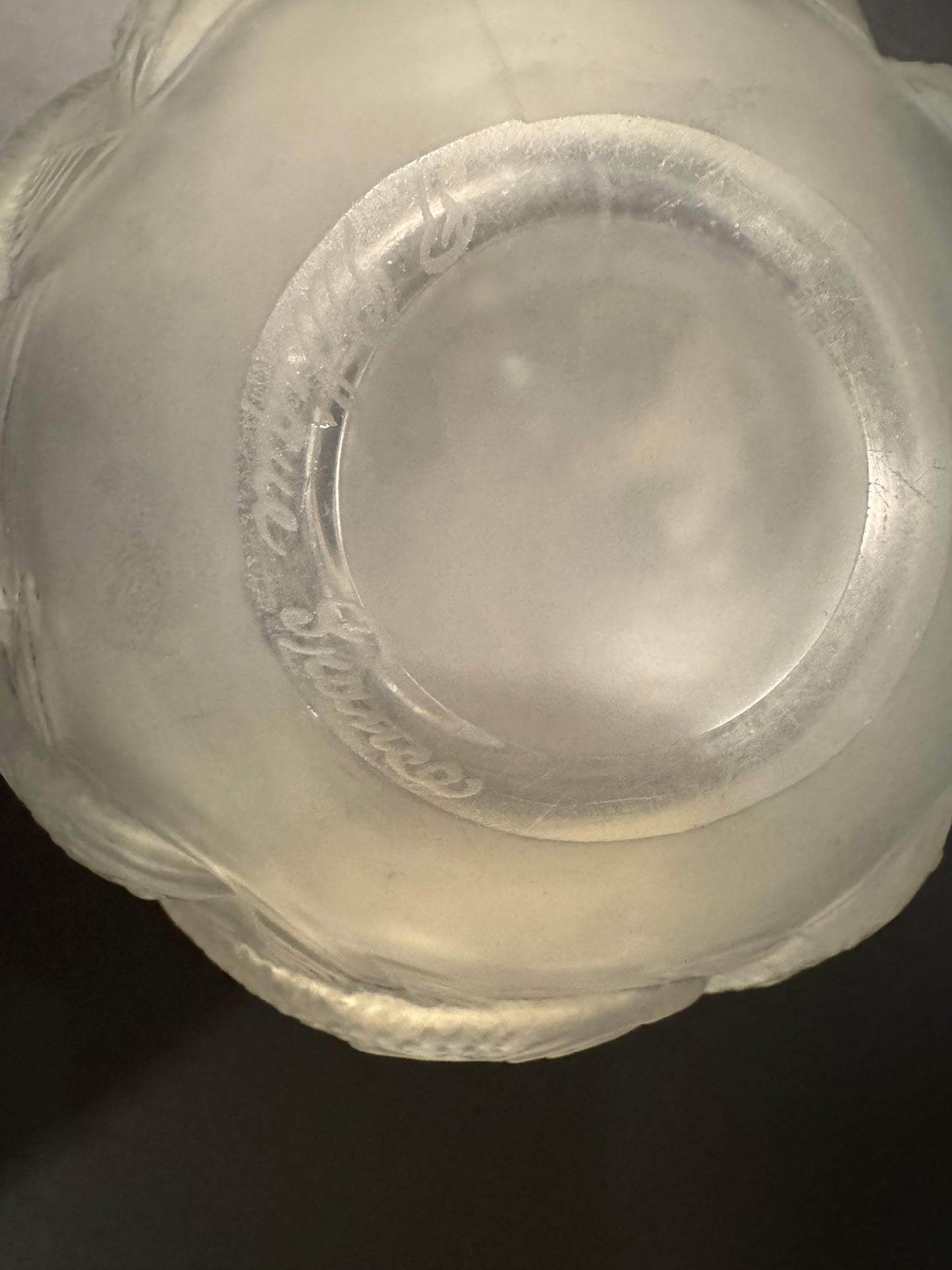 Rene Lalique Glass 'Oleron' Vase