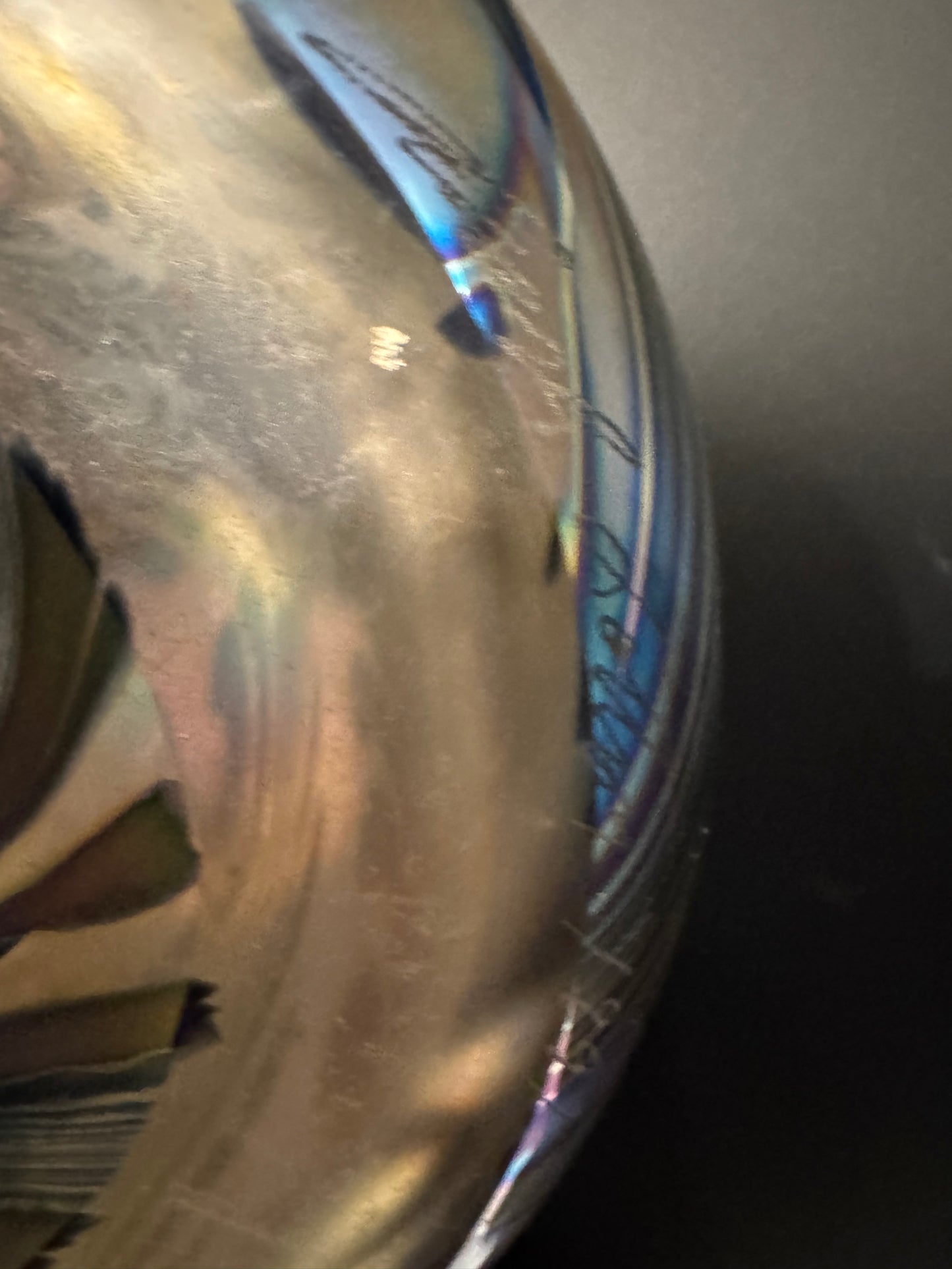 Massive Charles Lotton Art Glass Base c. 1991 11 in