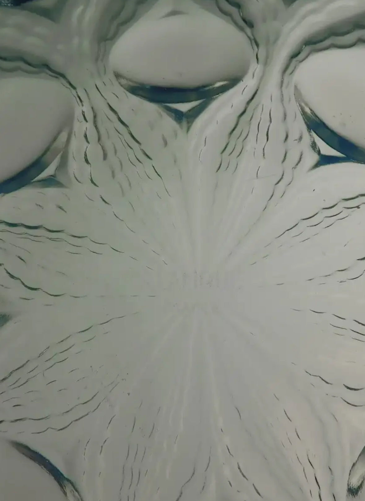 Rene Lalique Signed Art Glass Bulbes No 2 Bowl 8 Inches