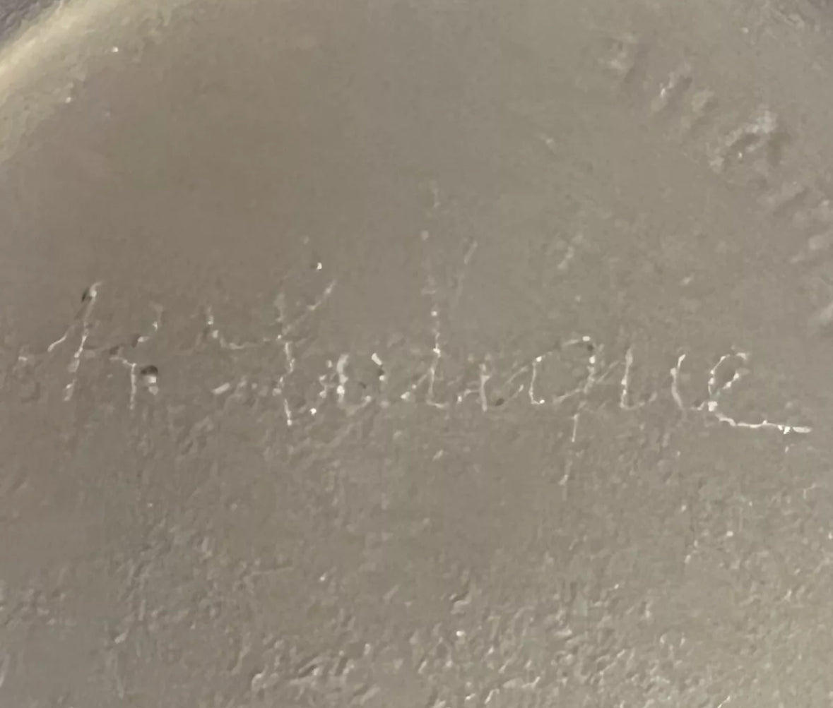 René Lalique 1860-1945 France Acacia Vase In mouth brown art glass