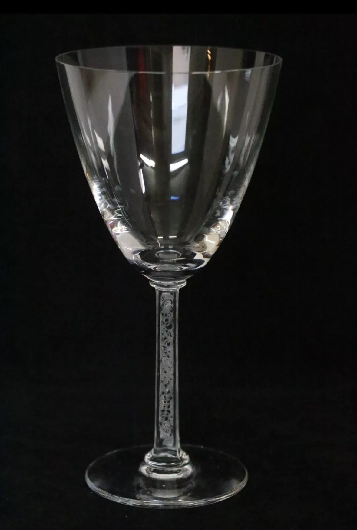 Lalique Phalsbourg Bordeaux Wine Glass Crystal France Signed Set Of 11