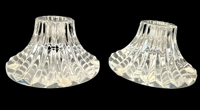 Pair Baccarat Massena 1in candle holders / candle sticks
