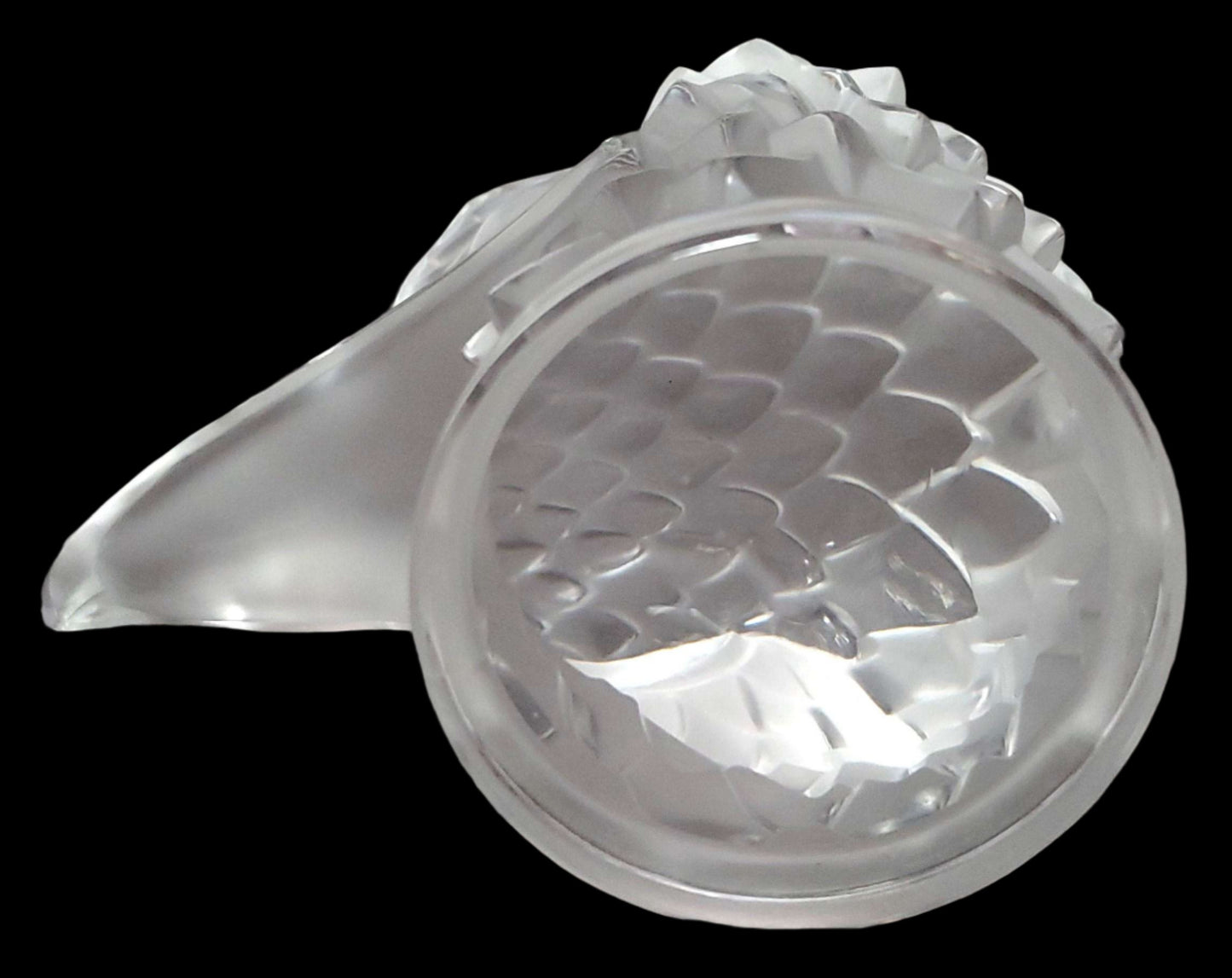 Majestic Lalique Crystal Eagle Head