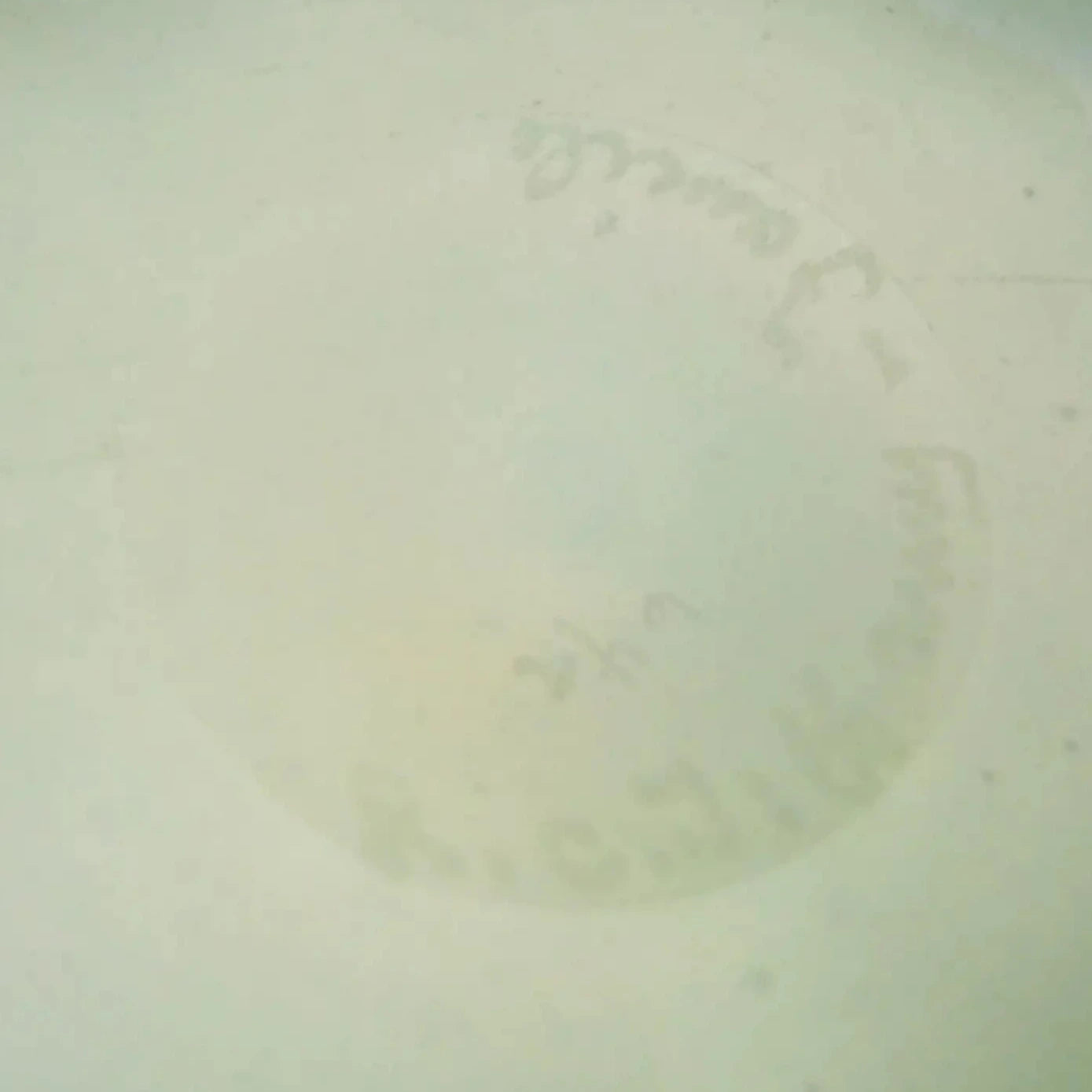 Tiffany Favrile Green Pastel Opalescent Glass Bowl