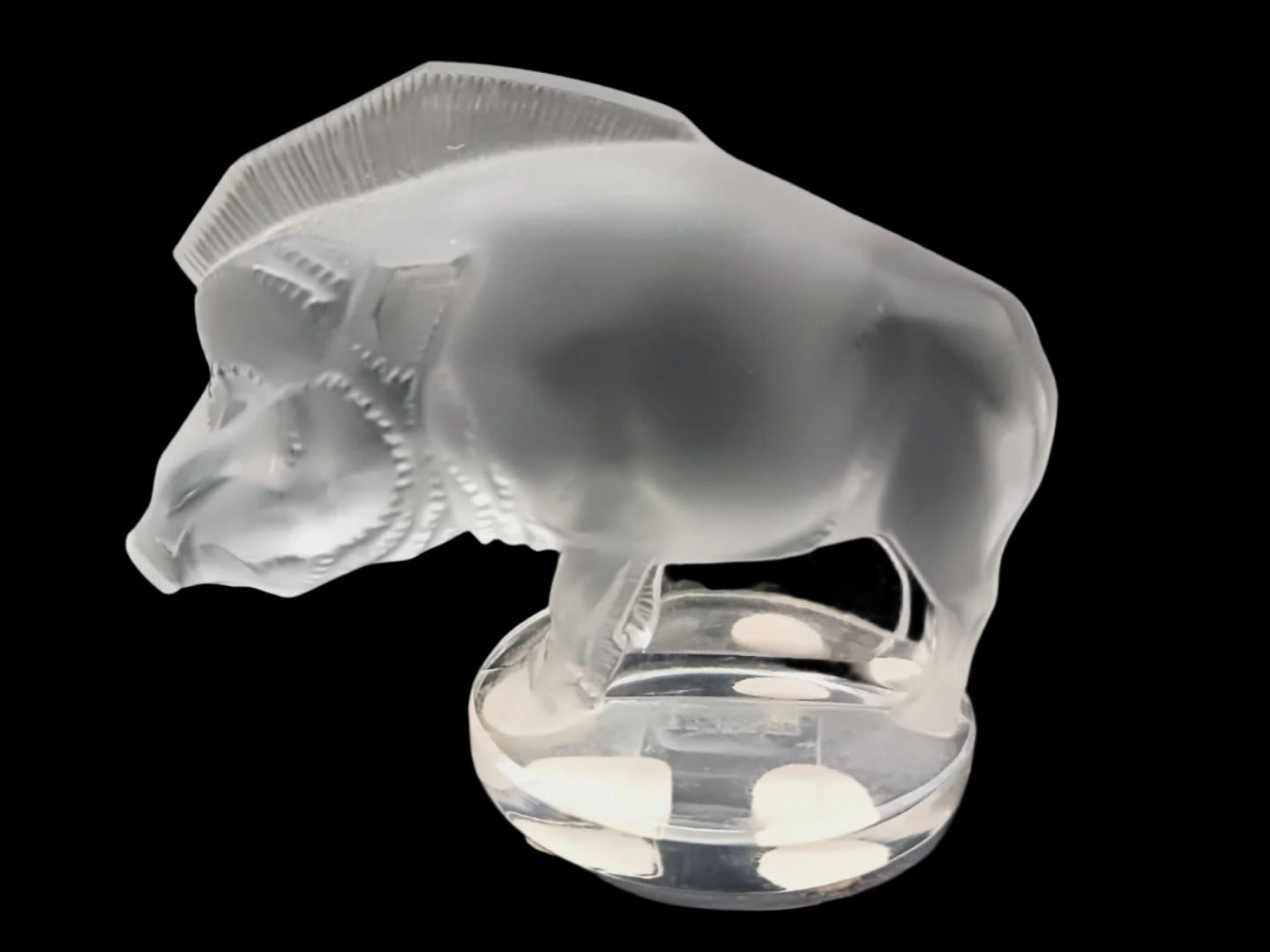 Lalique Razorback Figurine
