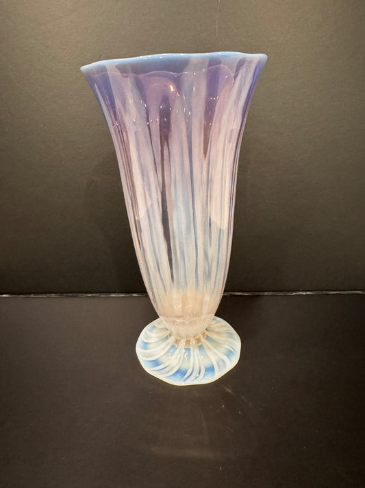 Signed Tiffany Studios Opalescent Pastel Violet Iced Tea Glass