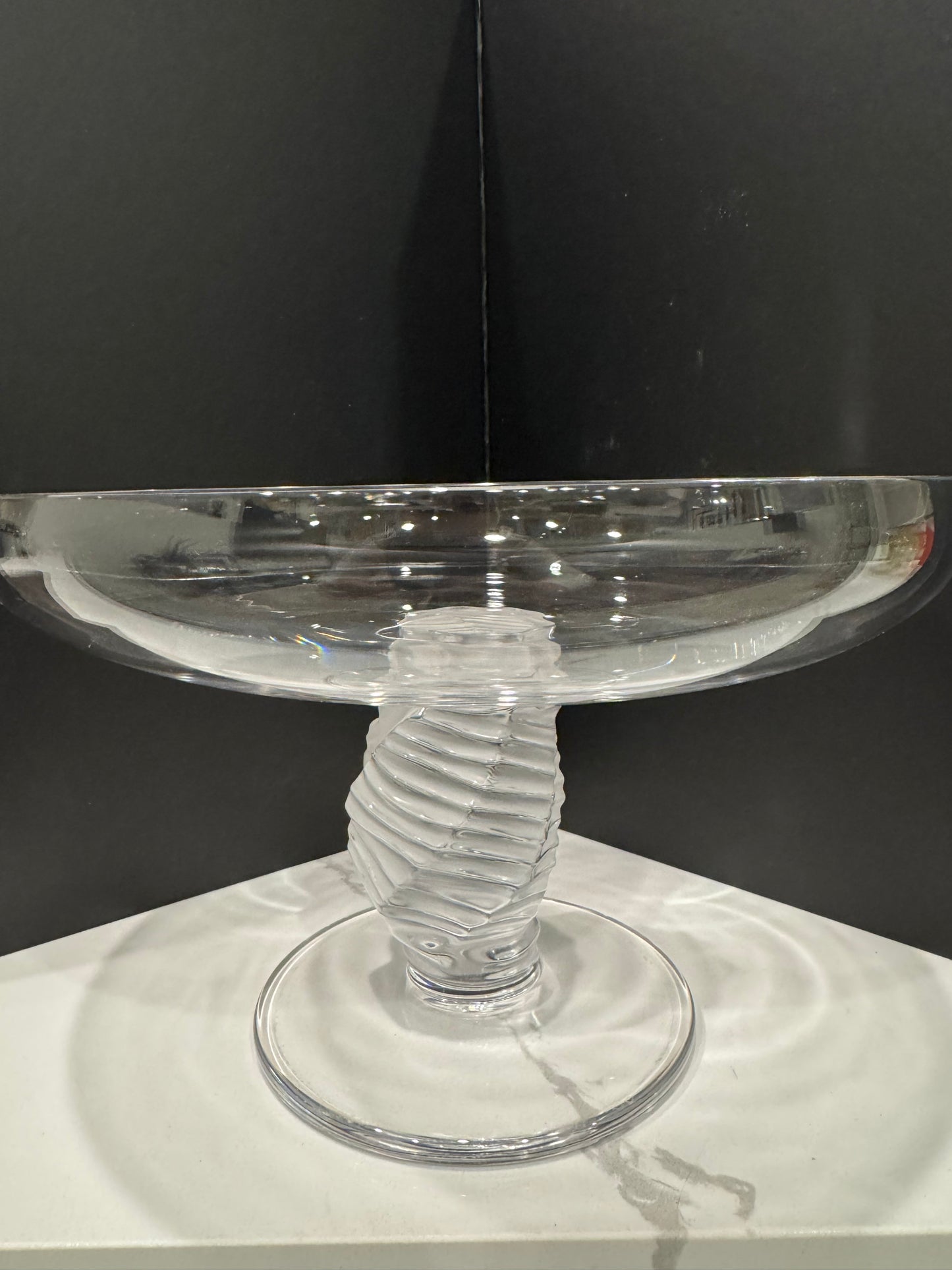 Massive Lalique Pedestal Bowl