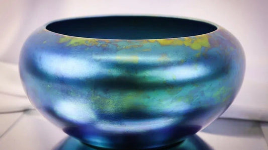 Steuben Blue Aurene Art Glass #2687 Bowl