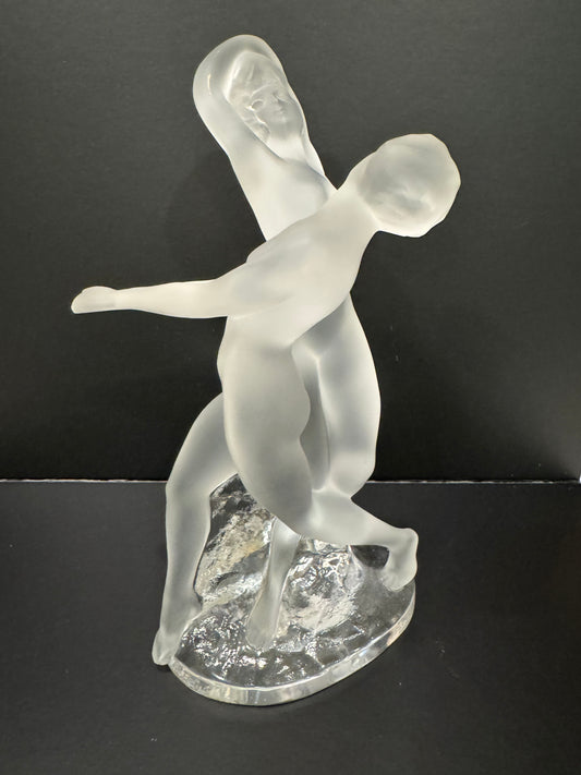 Lalique "Deux Danseuses" Crystal Figurine