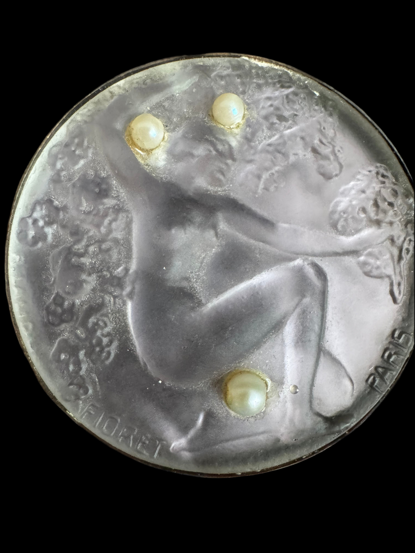 Rene Lalique Chose Promise Fioret Pendant or Cufflink