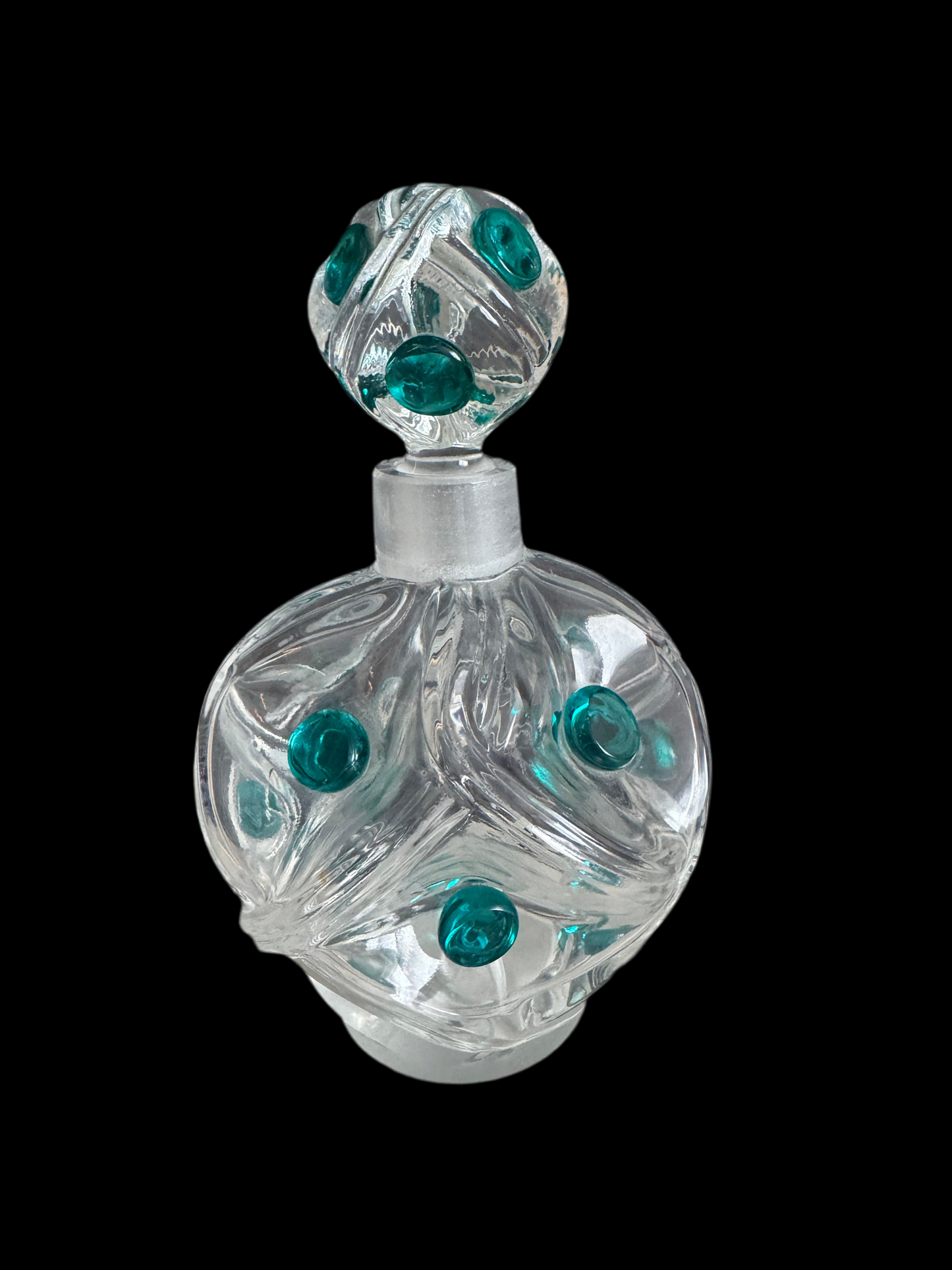 Lalique "Floride" perfume flacon designed by Marc Lalique for the Cristal Lalique line; designed in 1956