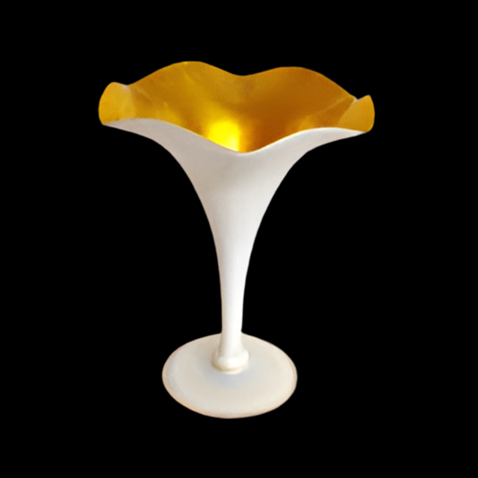 Steuben Floriform Aurene and Calcite Vase