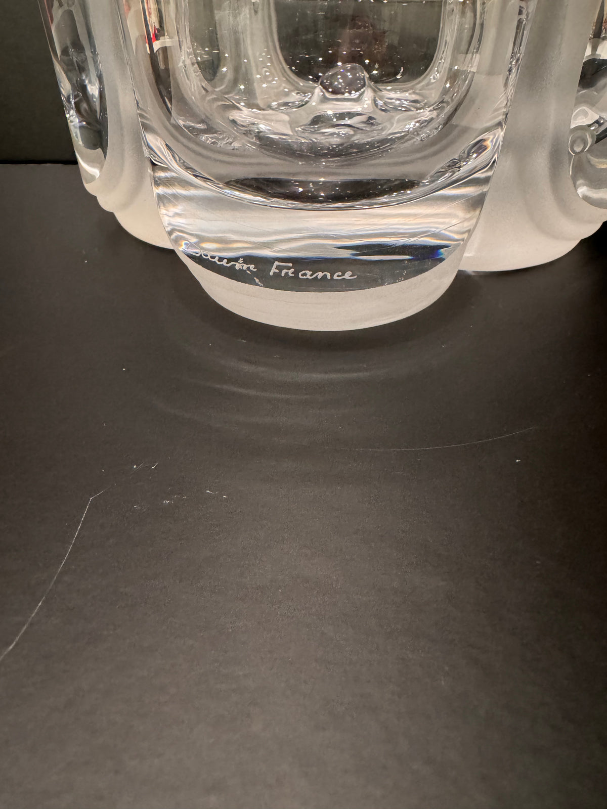 Daum France Crystal Clover Bowl