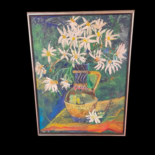 Original Oil Painting-"Summer Flowers"- by L. Shapero