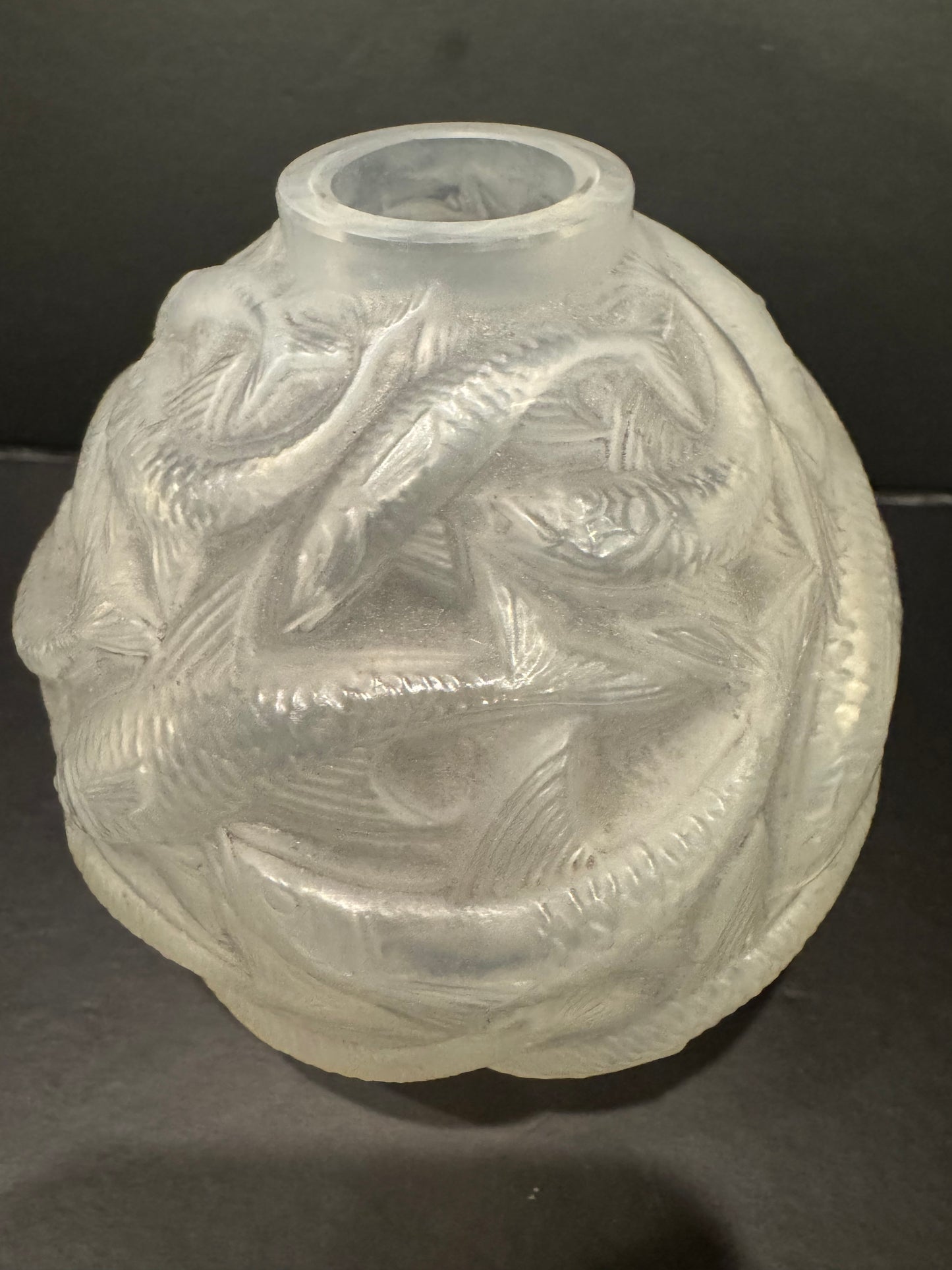 Rene Lalique Glass 'Oleron' Vase
