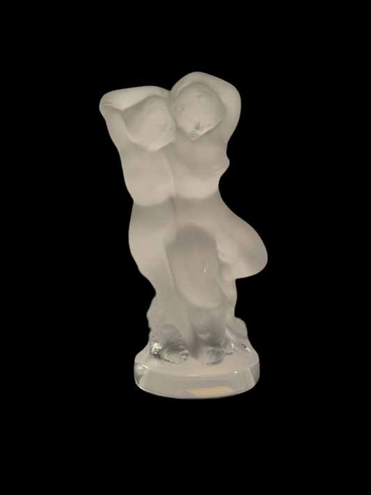 Lalique Pan and Diana Sculpture