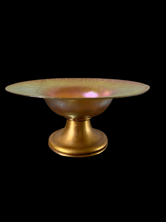 Tiffany Studios Tiffany Furnaces Favrile Bronze Large Compote