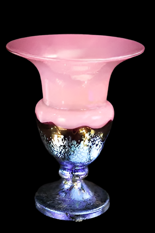 Loetz Art Glass Ausfuhrung #226 Camellia Red Vase Circa 1925