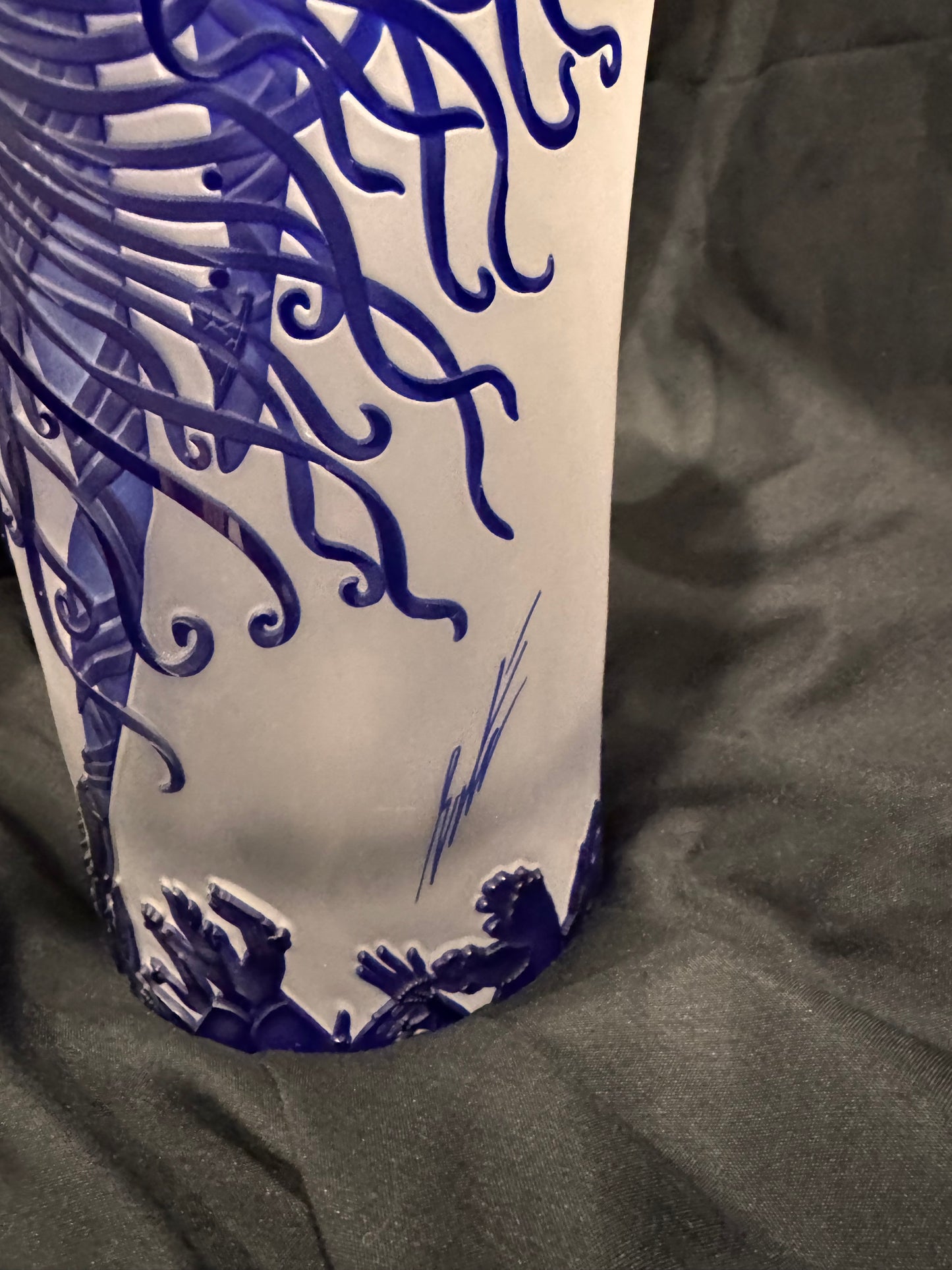 Erté "Applause" Cameo Art Glass Vase 74/99 Signed Sevenarts Ltd Rare Ltd Edition