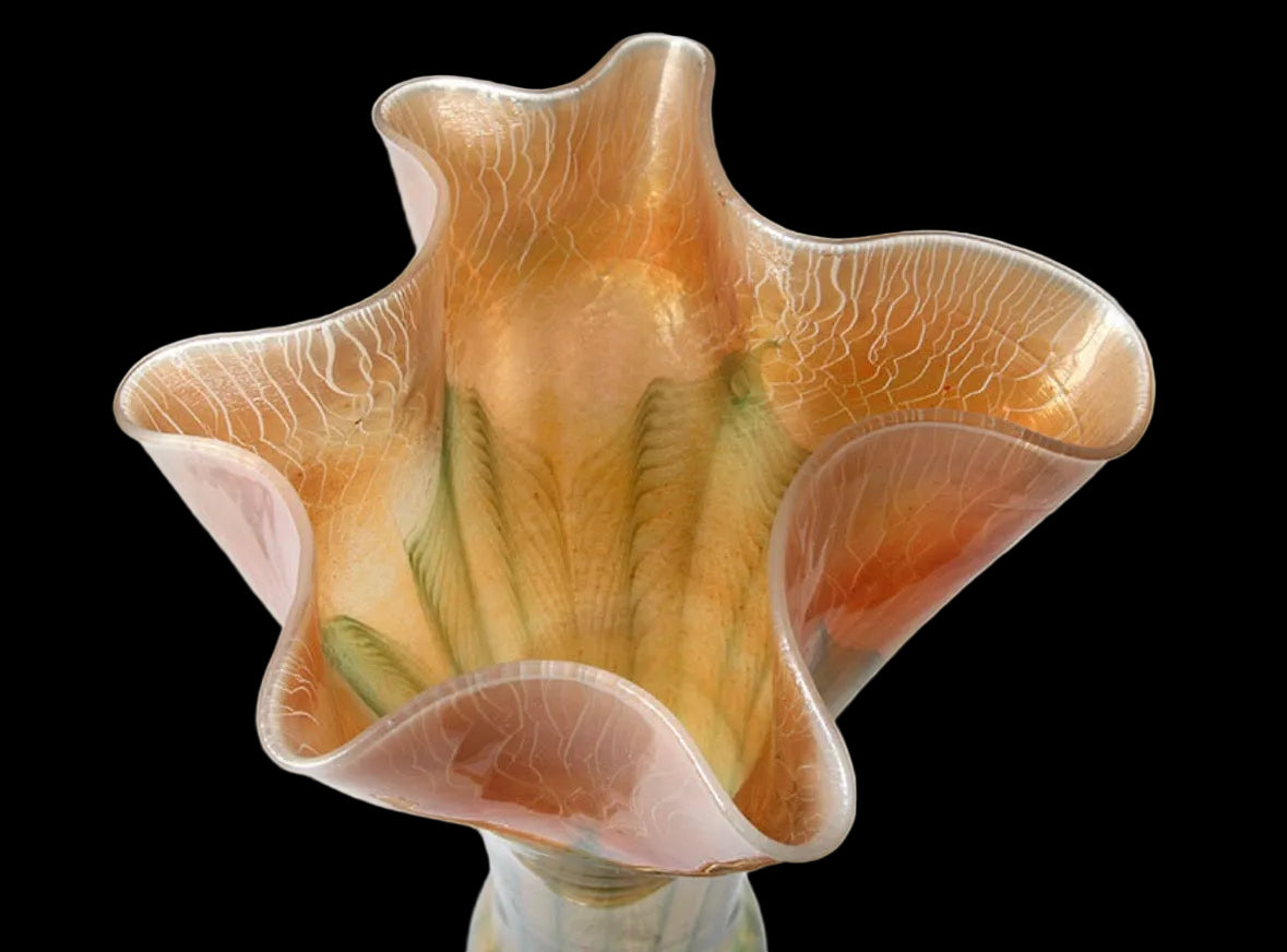 Tiffany Studios Favrile Glass Flower Form Vase, circa 1900–1915
