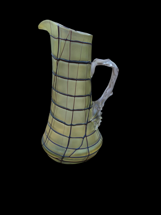 Loetz Threaded Pitcher