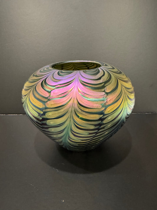 Lundberg Studios Golden Seacrest Large Vase
