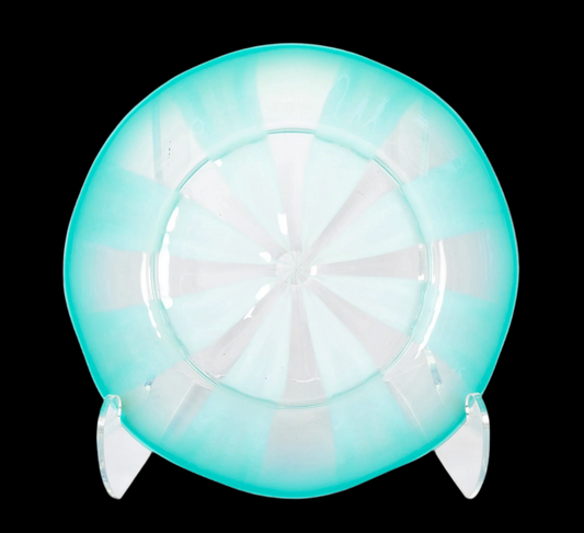 Tiffany Studios Pastel Plates in Aquamarine (Set of 3)
