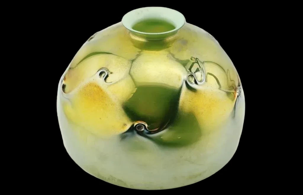 Tiffany Studios Bronze Boudoir Lamp w/ Favrile “ Pigtail” Shade