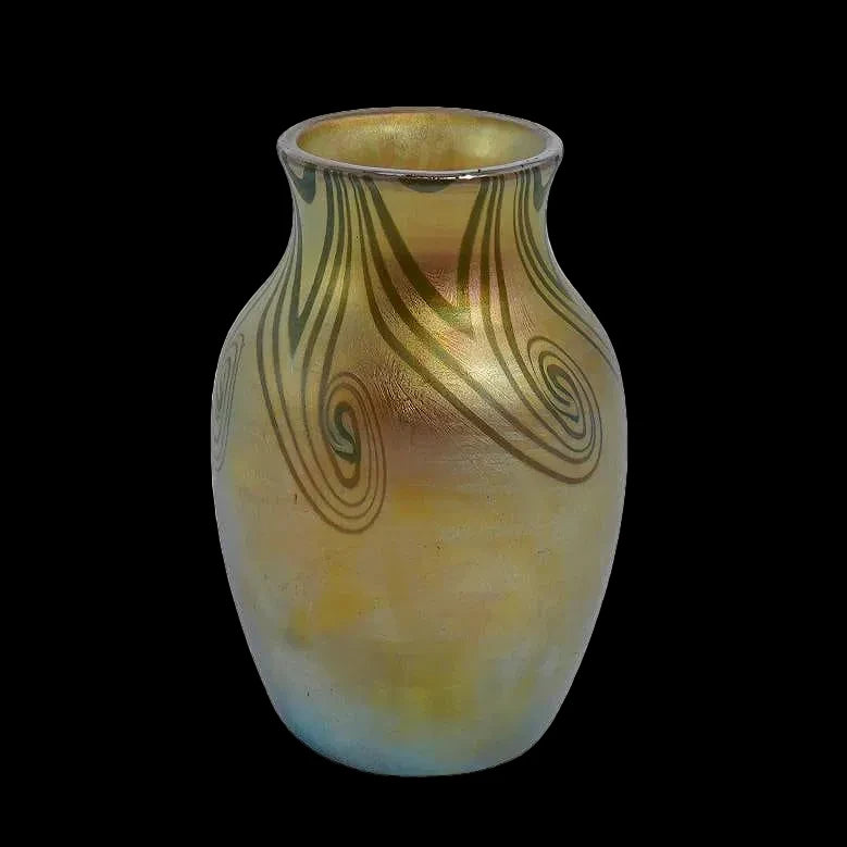 Steuben Glass Gold "Aurene" Iridescent Vase
