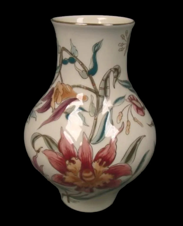 Zsolnay Hungary Floral Porcelain Vase