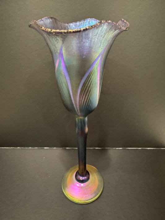 Lundberg Studios Ariana Stemmed Trumpet Vase