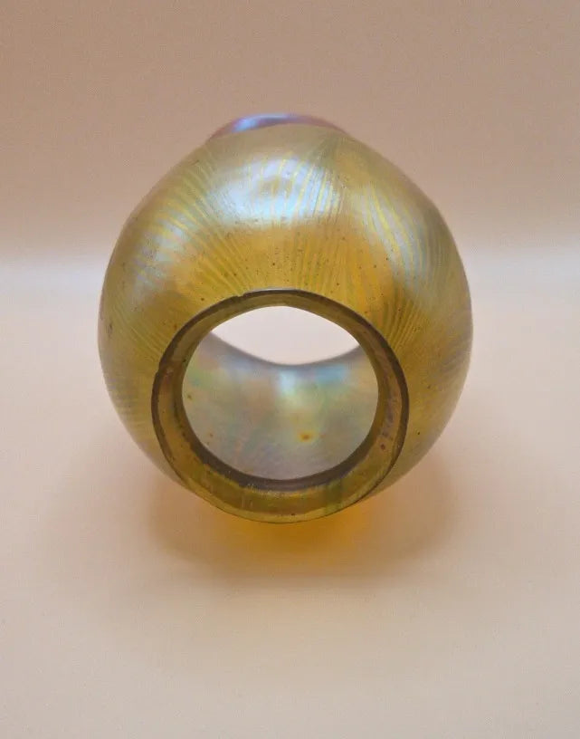 Tiffany Studios Favrile Glass Pulled Feather Shade