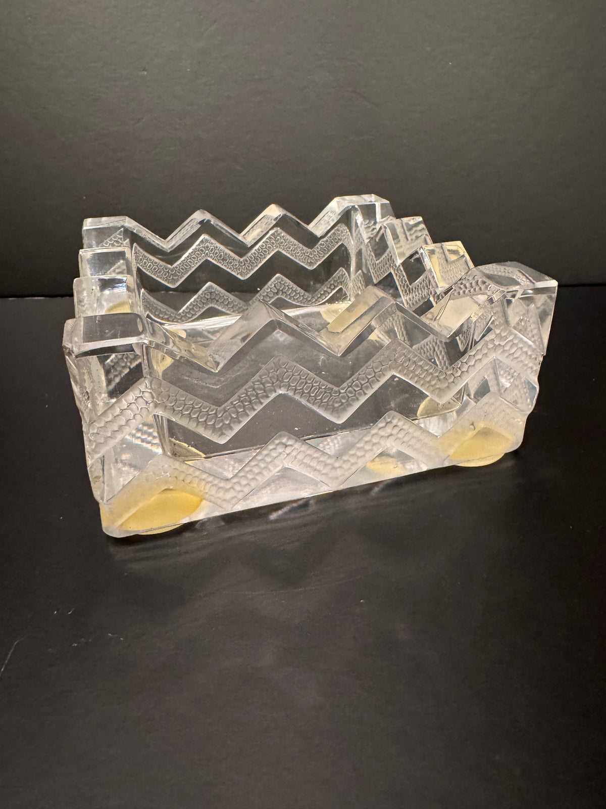 Lalique "Soudan" Crystal Ashtray — France