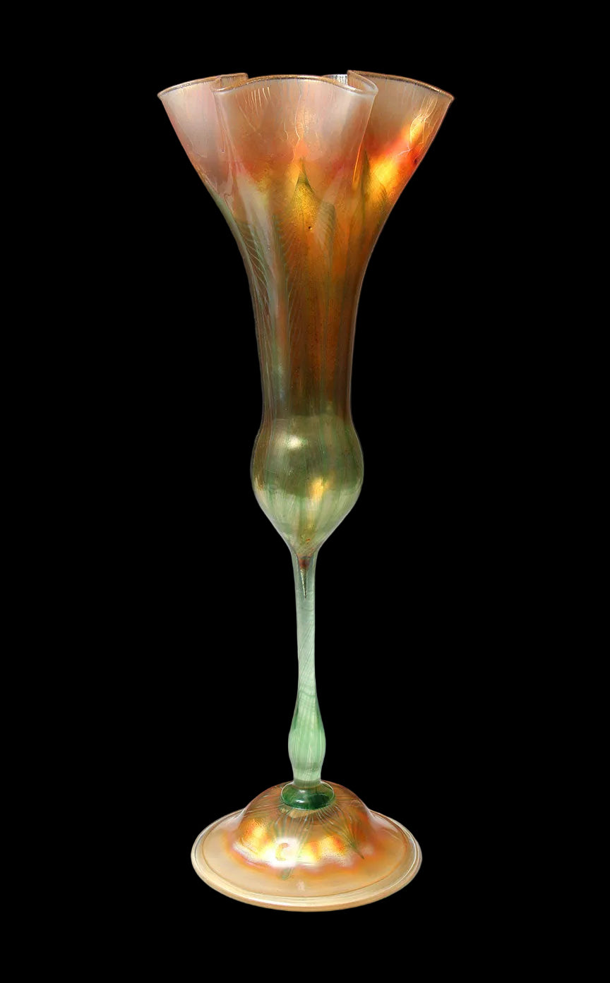 Tiffany Studios Favrile Glass Flower Form Vase, circa 1900–1915