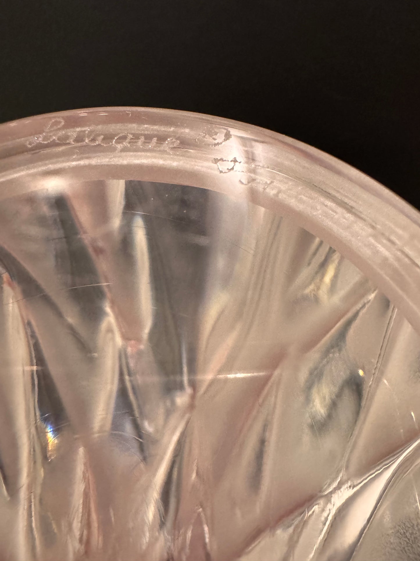 Lalique France Crystal "Tête de Coq" Rooster Head Sculpture / Paperweight — Signed, 7"