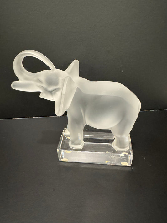 Lalique Elephant Sculpture