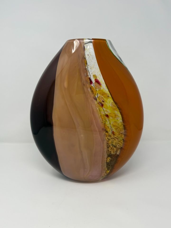 Randi Solin signed "Cintura" Art Glass Vase