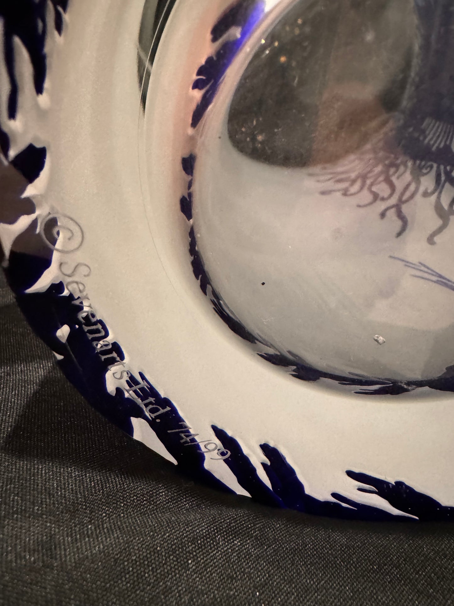 Erté "Applause" Cameo Art Glass Vase 74/99 Signed Sevenarts Ltd Rare Ltd Edition