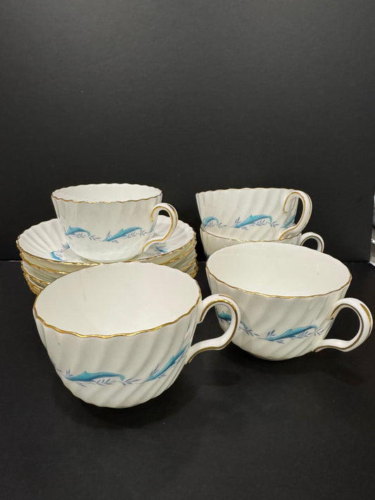 Minton Downing Tea Cups and Saucers ( 5)