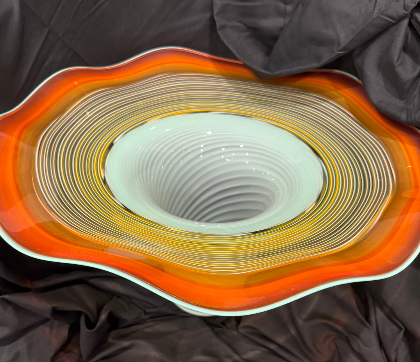 Artist Signed Hershey Art Glass