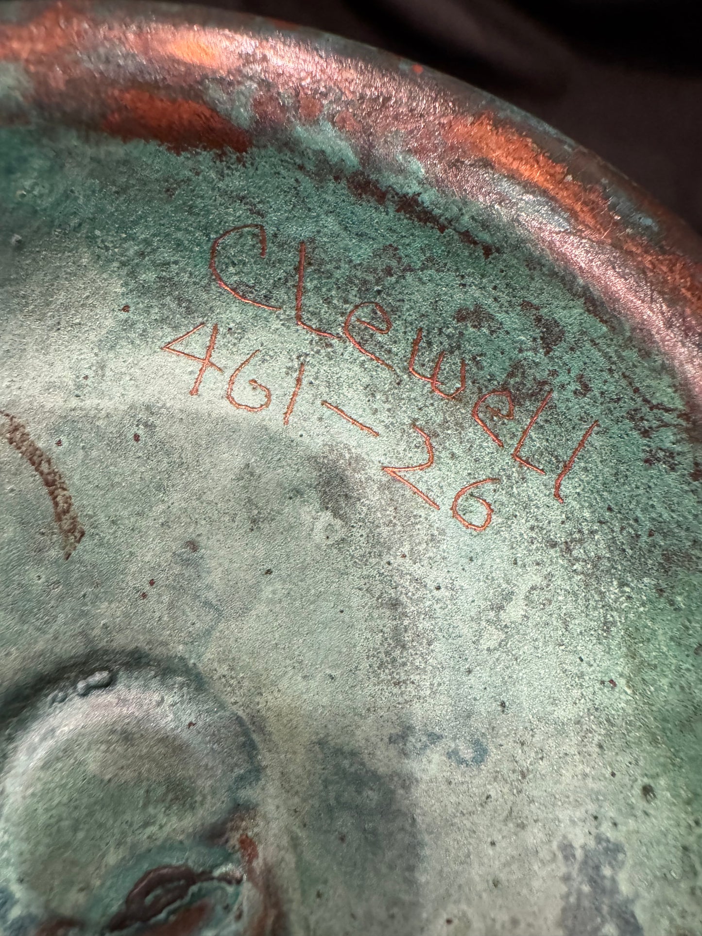 Clewell Copper-Clad Art Pottery Vase, No. 461-26, Canton, Ohio, Early 20th Century, 7 Inches