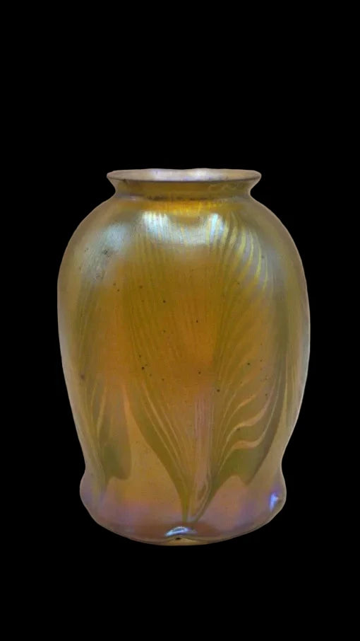 Tiffany Studios Favrile Glass Pulled Feather Shade